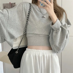 Two Piece Bat Sleeve Hoodies