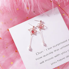 Crystal Heart Earrings