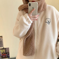 Kawaii Winter Zipper Coat