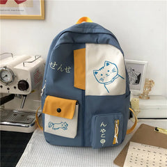Kawaii Waterproof School Backpack