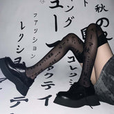 Japanese Black Knee Stockings
