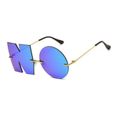 Vintage Mirror NO Letter Sunglasses
