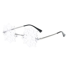 Snowflake Rimless Glasses