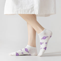Ulzzang Girl Stars Planets Socks