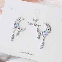 Silver Moon Earrings