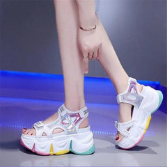 Candy Color Platform Sandals