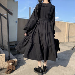 Japanese Harajuku Black Dress