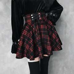 Gothic Lolita Plaid Skirt