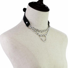 Metal Heart Choker