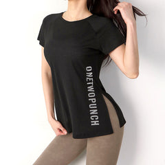 Loose Fit O-Neck Women's Sports & Yoga T-shirt