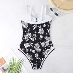 Sexy High Waist Split Swimsuit Skirt Cover - Black