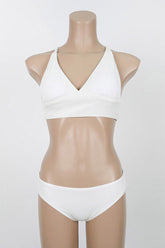 Two-piece lace-up bikini