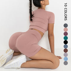 Yoga shorts two piece set