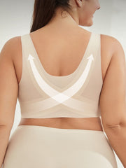 Front Closure No Steel Ring Push-up Side Breast Anti-sagging Seamless Bra