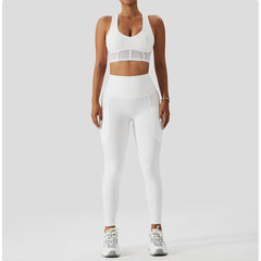 Sweetheart Neck Sports Bra & Leggings Set
