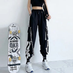 High Waist Techwear Cargo Pants