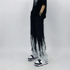 Japanese Loose Tassel Pants