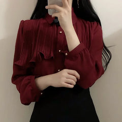 Korean Cute Preppy Blouse