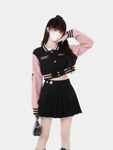 Baseball Bomber Jacket & Skirt Set