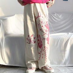 Anime E Girls High Waist Pants