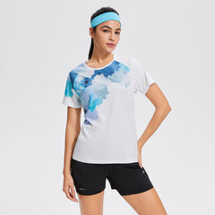 Printed Fitness Women's Yoga Top