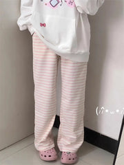 Kawaii Striped Basic Pants