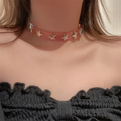 Y2K Star Rivet Choker
