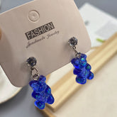 Colorful Acrylic Bear Earrings