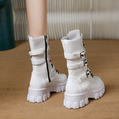 Chunky Heel Goth Boots