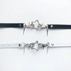 Y2K Gothic Star Choker