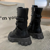 Chunky Heel Goth Boots