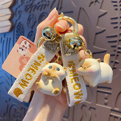 Cartoon Cat Keychain