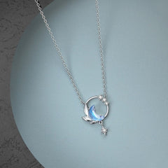 Crystal Moon Star Necklace