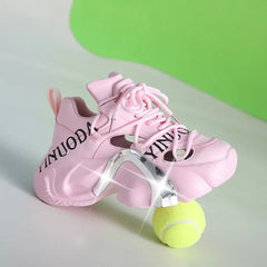 Metallic High Platform Sneakers
