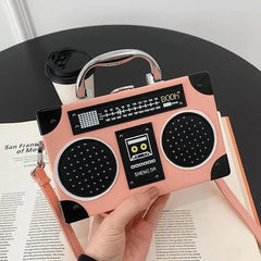 Boombox Style Shoulder Bag