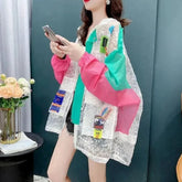Harajuku Neon Lace Jacket