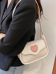 Retro Love Heart Shoulder Bag