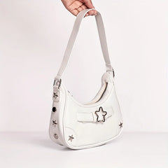 Leather Y2K Star Shoulder Bag