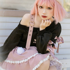 Pastel Goth Heart Sweater