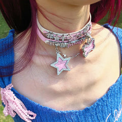 Y2K Cute Shiny Choker