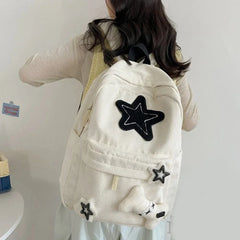 Y2K Corduroy Preppy Backpack