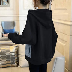 Korean Denim Zipper Hoodie