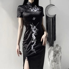 Gothic Retro Cheongsam Dress