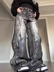 Y2K Graffiti Baggy Jeans