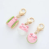 Cute Cartoon Pig Keychain