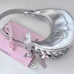 Cute Lolita Silver Bag