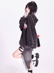 Grunge Y2k Denim Skirt