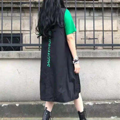 Harajuku Loose Zipper Dress