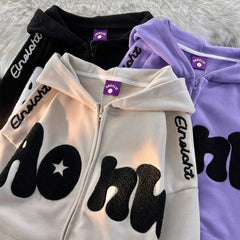 Y2K Harajuku Zipper Hoodie
