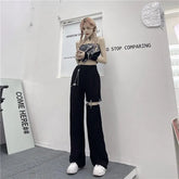 Harajuku Goth Pants With Chain